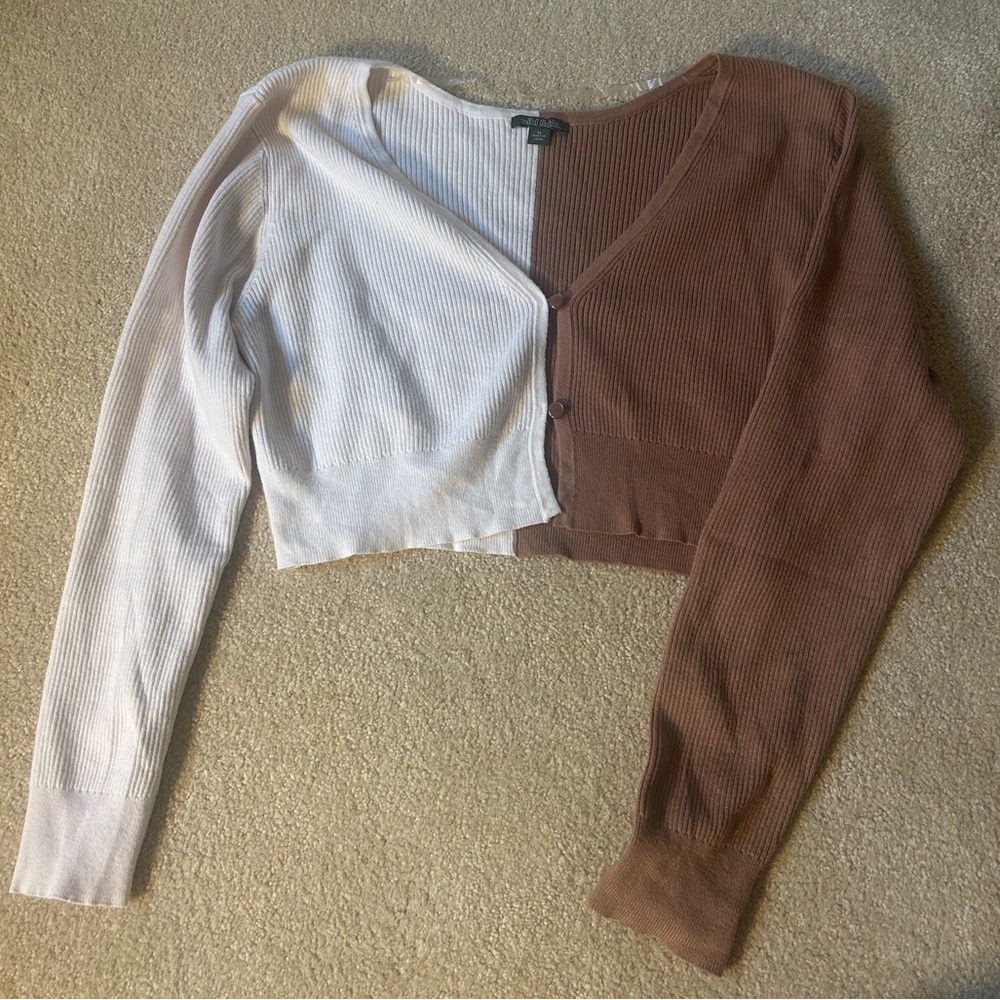 Wild Fable Split Dyed Cropped Cardigan